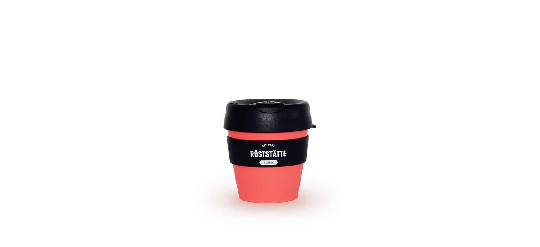 Mehrweg-Kaffeebecher Keepcup in rot, Größe S.
