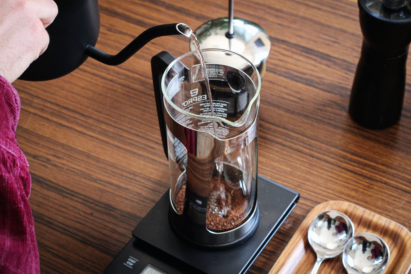 French Press Mahlgrad Röststätte Berlin